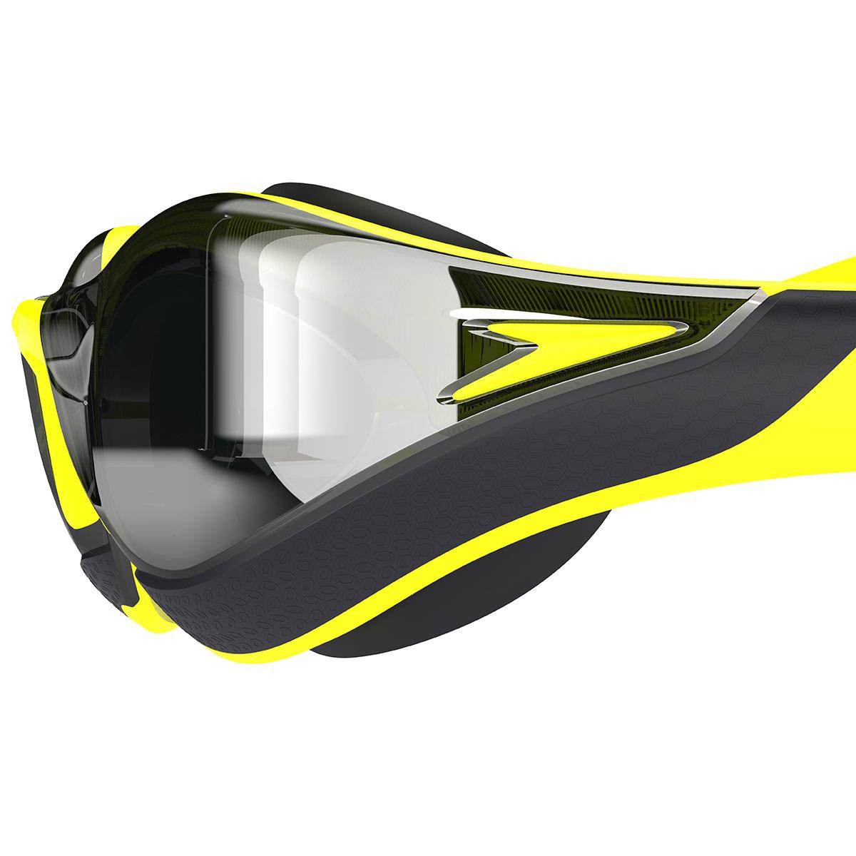 Speedo Fastskin Pure Focus Mirrored Goggles - Hyper Yellow / Smoke / Silver-626625