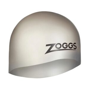 Zoggs Easy-Fit Silicone Swim Cap - Silver