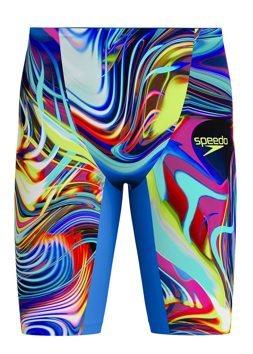 Speedo Fastskin LZR Pure Valor 2.0 High Waisted Jammer - Molten Blur/Cobalt Pop-627433