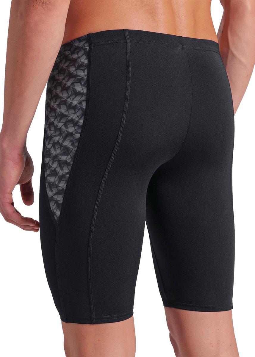 Arena Mens Monogram Swim Jammer - Black / Dark Sage-brand