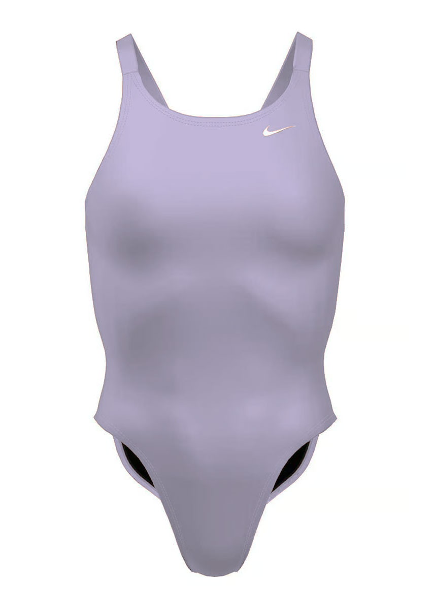 Nike Hydrastrong Solid Fastback One Piece Swimsuit - Hydrangeas