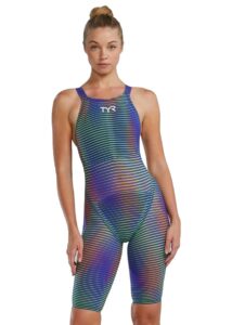 TYR Avictor 2.0 Luminis Open Back Kneesuit - Electric Lime