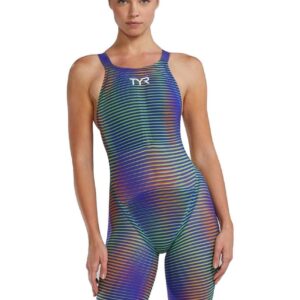 TYR Avictor 2.0 Luminis Open Back Kneesuit - Electric Lime