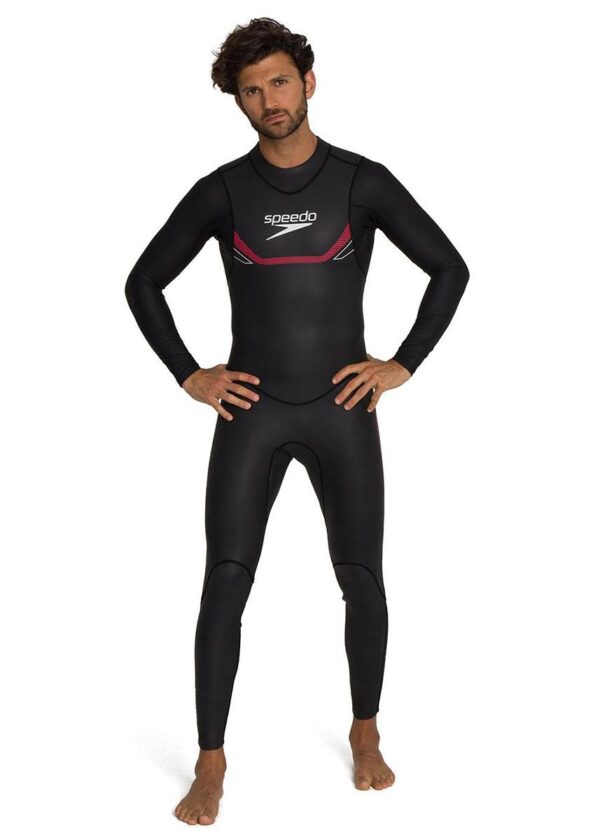 Speedo Men's Proton TSWM Fullsuit Wetsuit - Black / Red