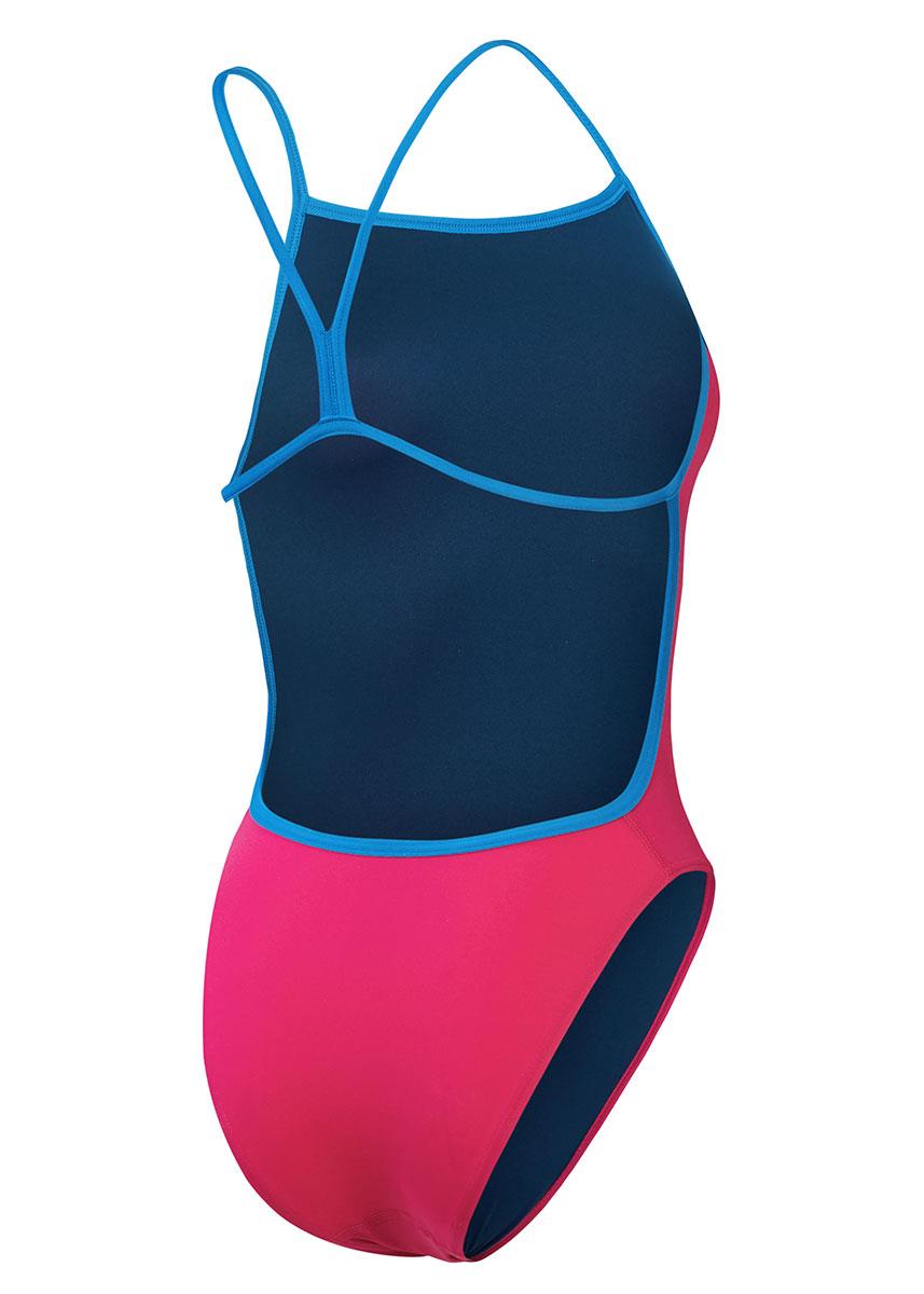 Speedo Womens Solid Vback Swimsuit - Magenta Haze-627497