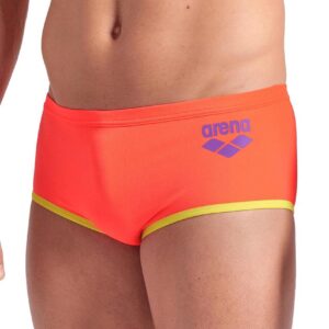 Arena One Biglogo Low Waist Short - Coral / Green