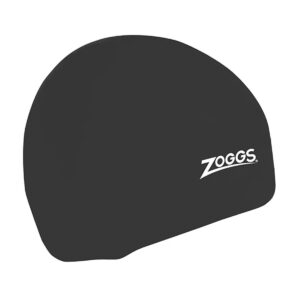 Zoggs Junior Silicone Swim Caps - Black-0