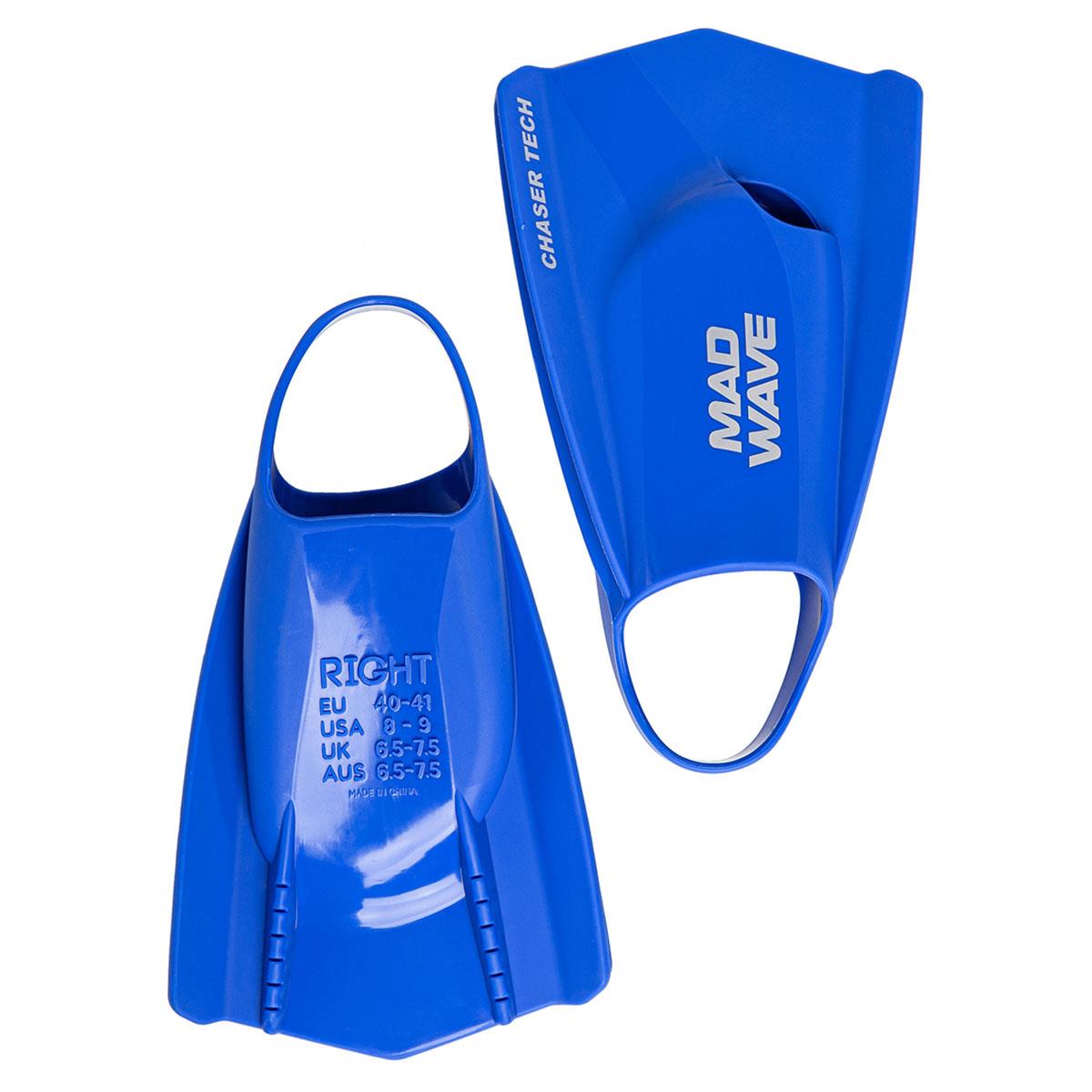 Mad Wave Chaser Tech Fins - Blue-628322