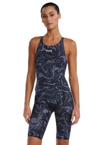TYR Thresher Hyperblitz Open Back Kneesuit - Titanium
