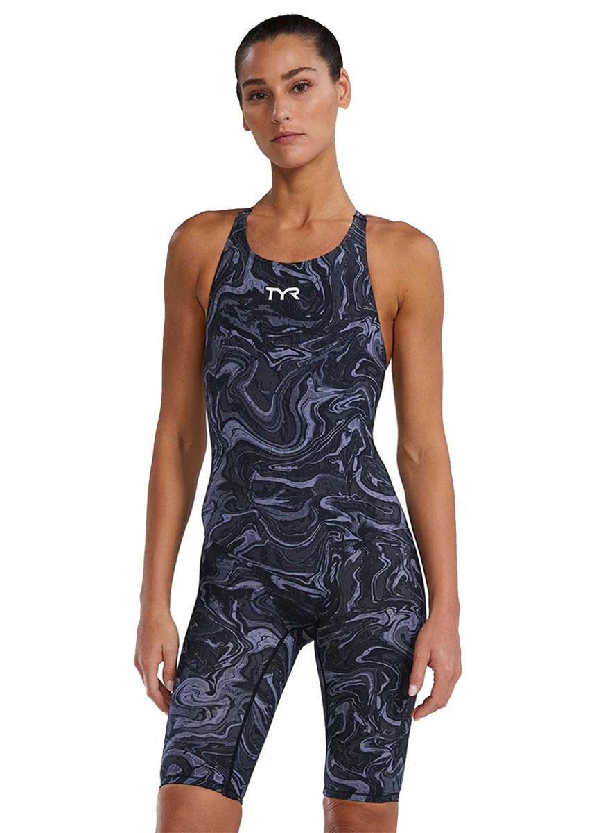 TYR Thresher Hyperblitz Open Back Kneesuit - Titanium
