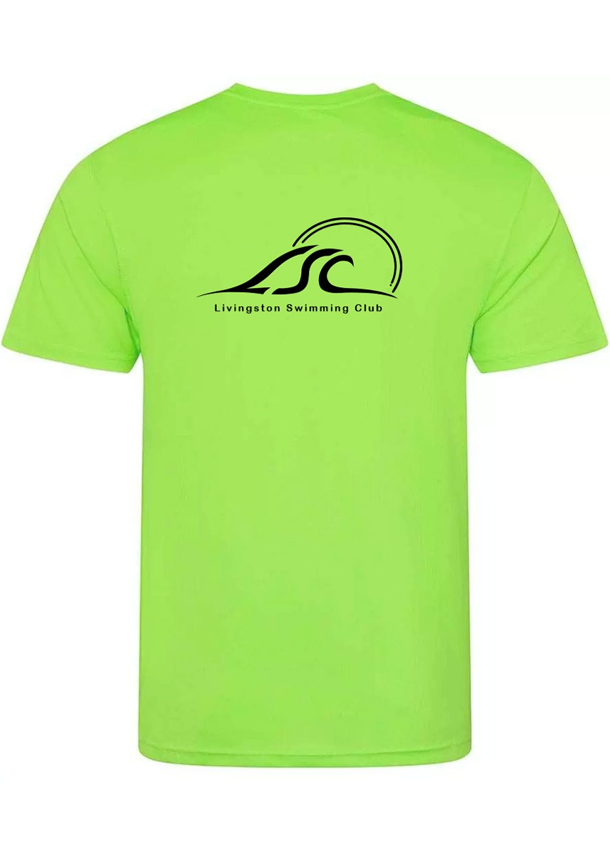 Livingston Swimming Club Custom T-Shirt - Electric Green-628952