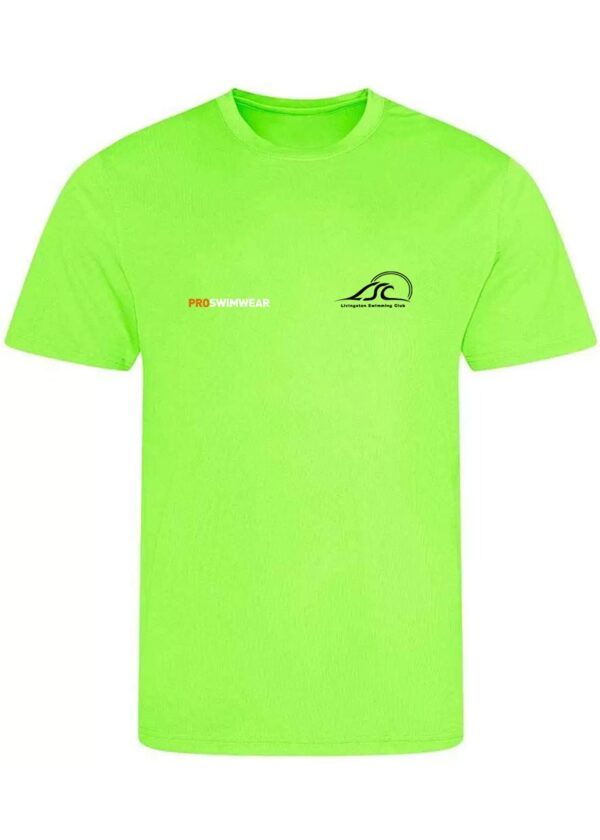 Livingston Swimming Club Custom T-Shirt - Electric Green-0