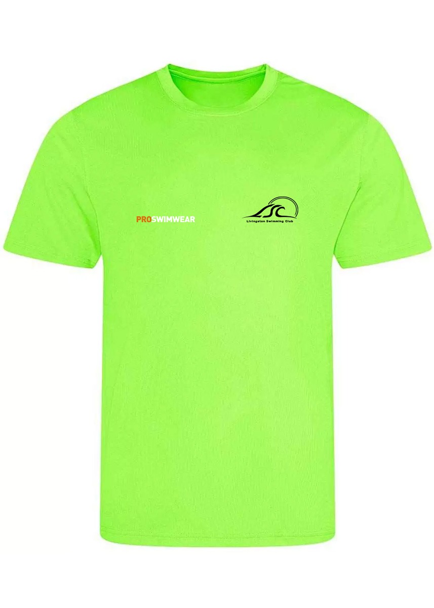 Livingston Swimming Club Custom T-Shirt - Electric Green-0