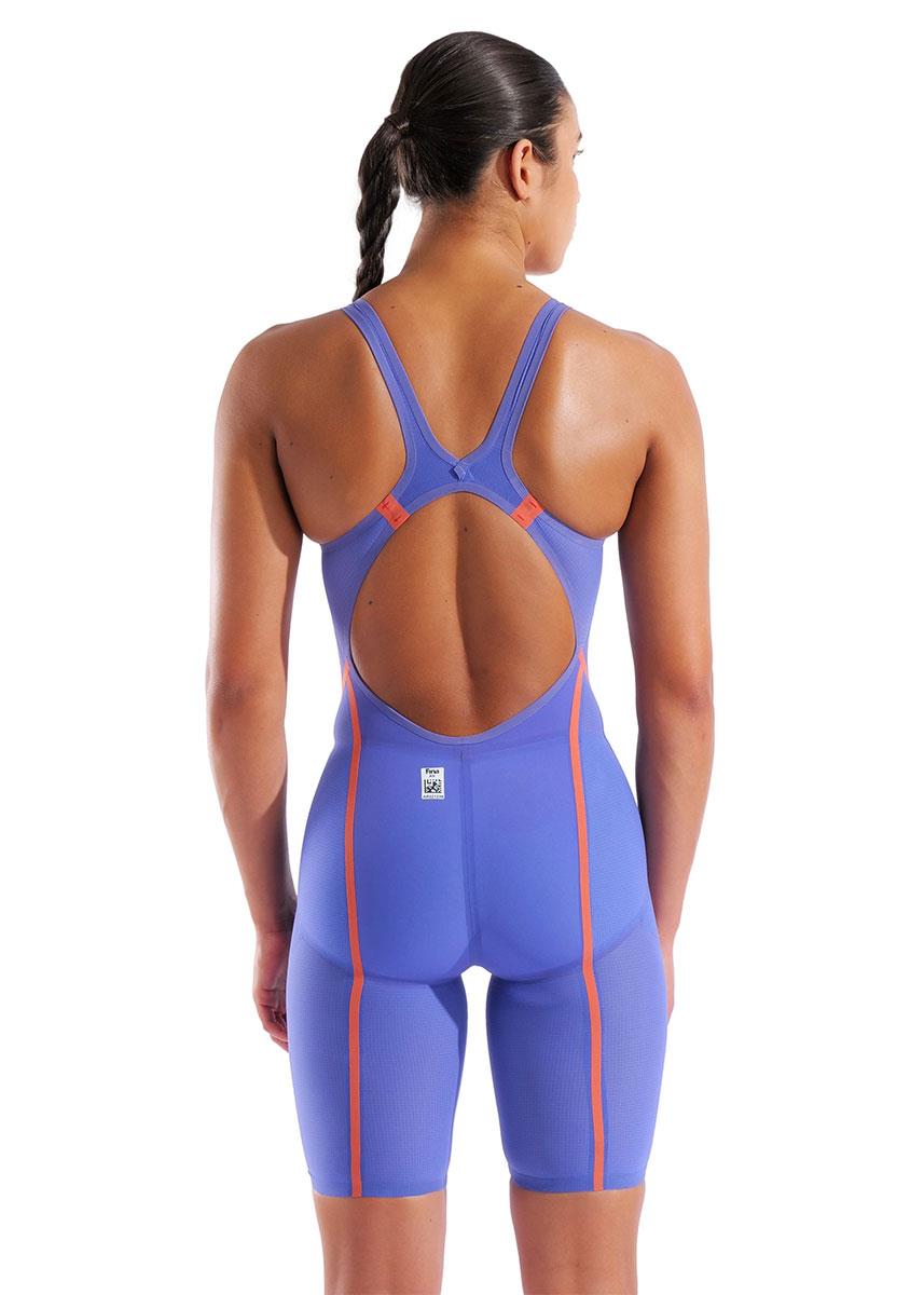 Arena Eclipse Glare Limited Edition Powerskin Carbon Glide Openback Kneesuit - Future Dusk / Coral-629111
