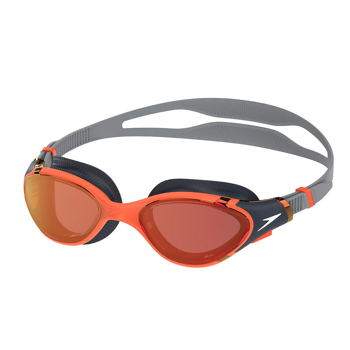 Speedo Biofuse 2.0 Mirrored Goggles - Orange / Grey