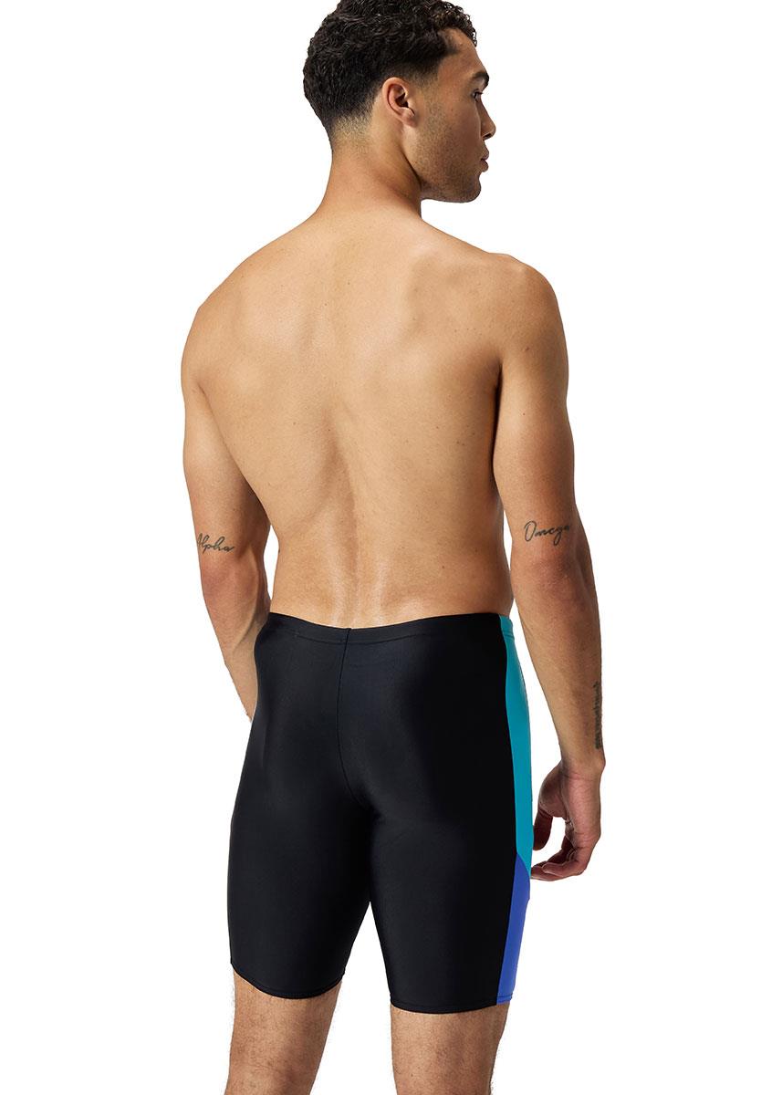 Speedo Mens Dive Splice Jammer - Black / Cobalt Pop-628977