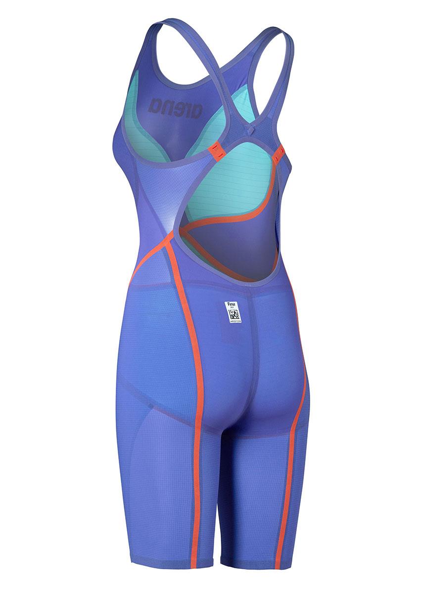 Arena Eclipse Glare Limited Edition Powerskin Carbon Glide Openback Kneesuit - Future Dusk / Coral-629115