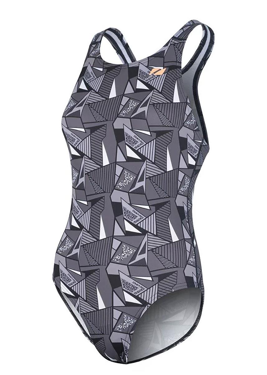 Zone3 Women's Renew Classic Openwater Swimsuit - Black / Grey-thumbnail