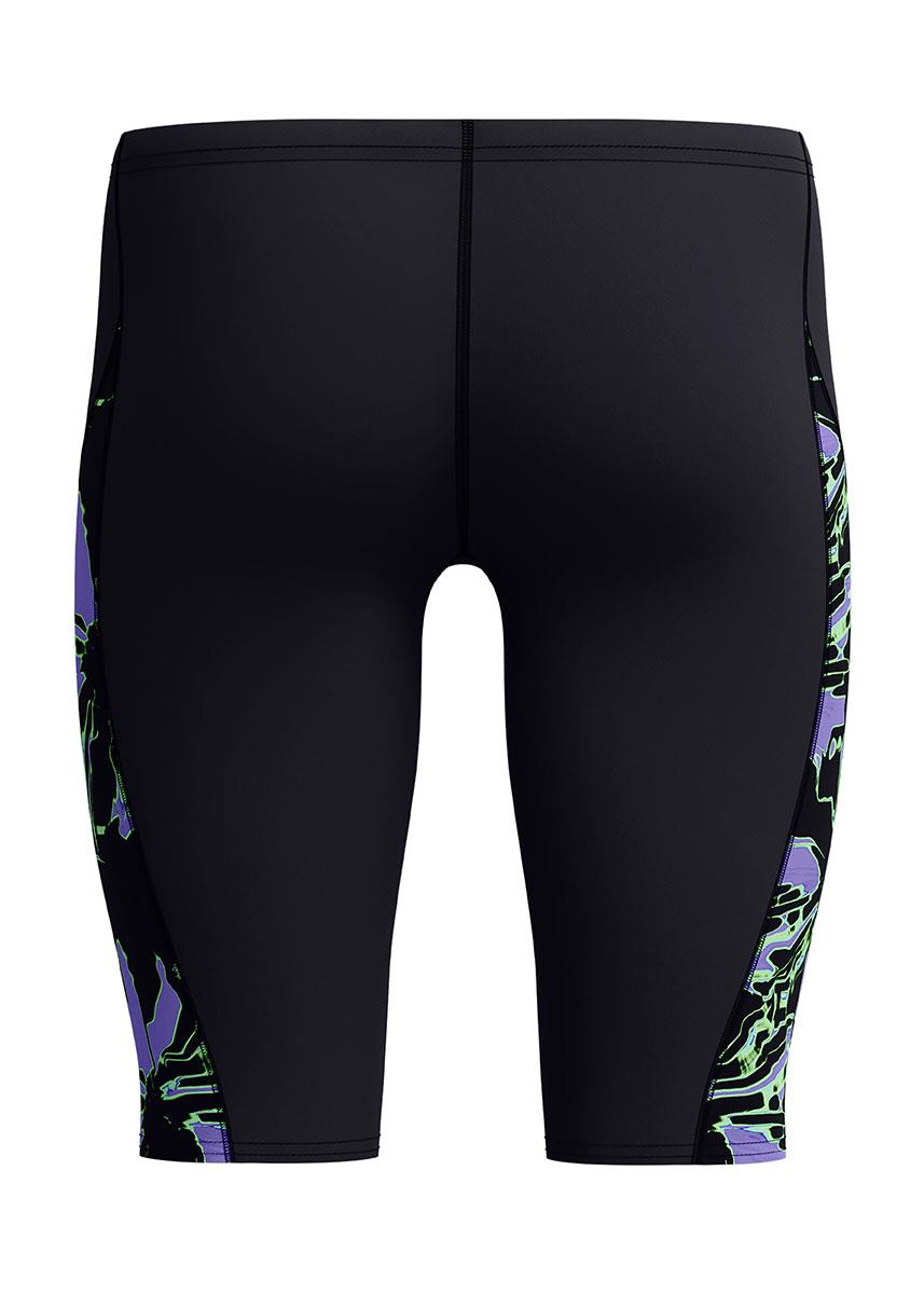 Speedo Printed Side Splice Jammers - Black-628964