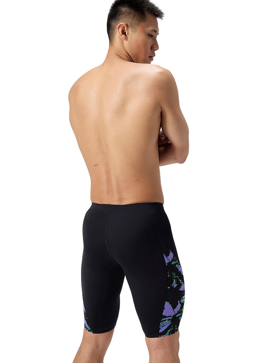 Speedo Printed Side Splice Jammers - Black-628960