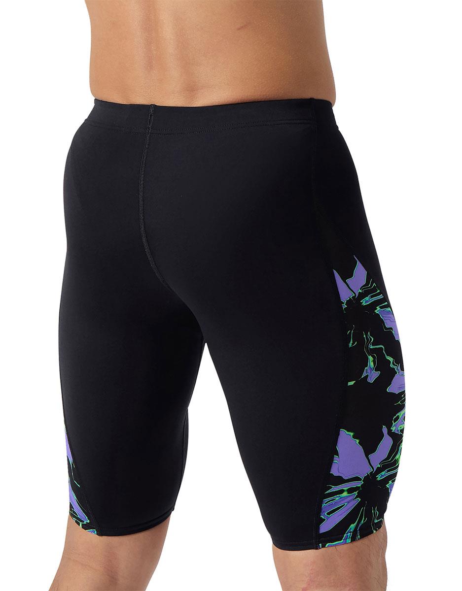 Speedo Printed Side Splice Jammers - Black-628957