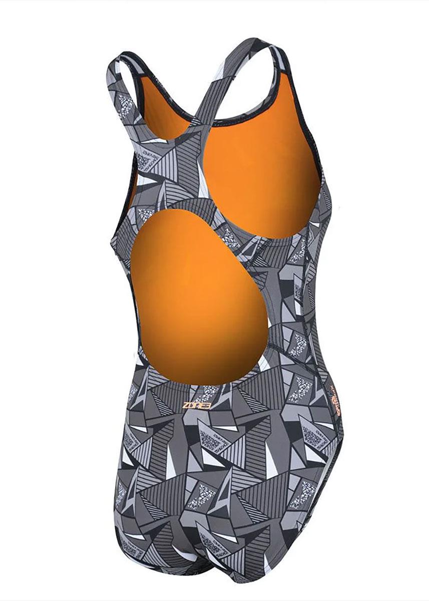 Zone3 Women's Renew Classic Openwater Swimsuit - Black / Grey-628882