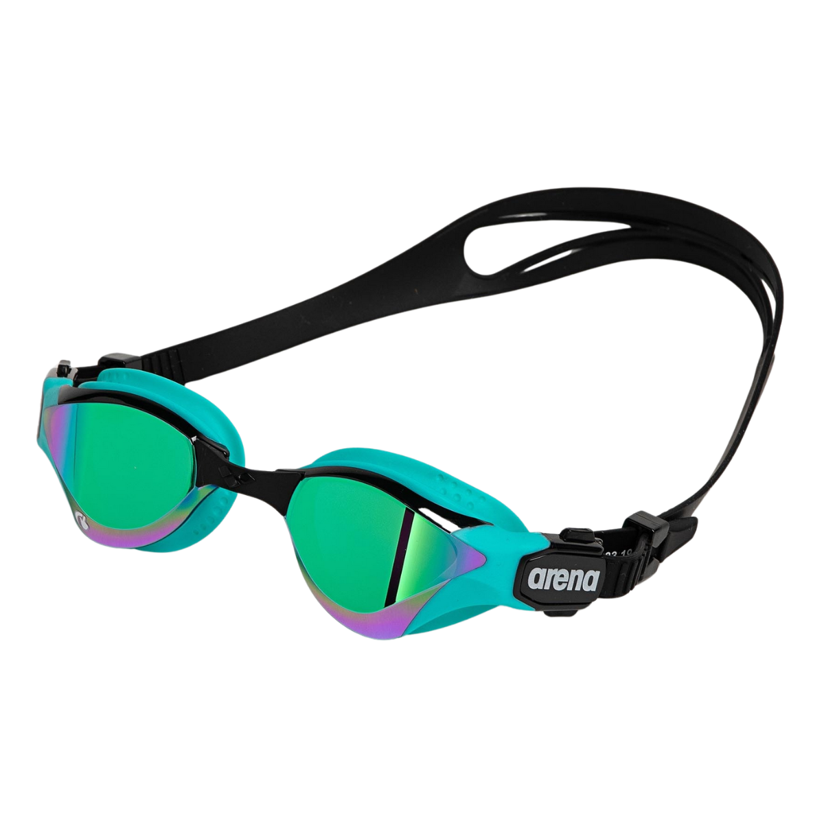 Arena Cobra Tri Swipe Mirrored Goggles - Emerald / Peacock-0