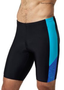 Speedo Mens Dive Splice Jammer - Black / Cobalt Pop