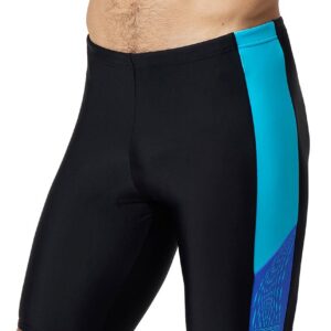 Speedo Dive Splice Jammer - Black / Cobalt Pop