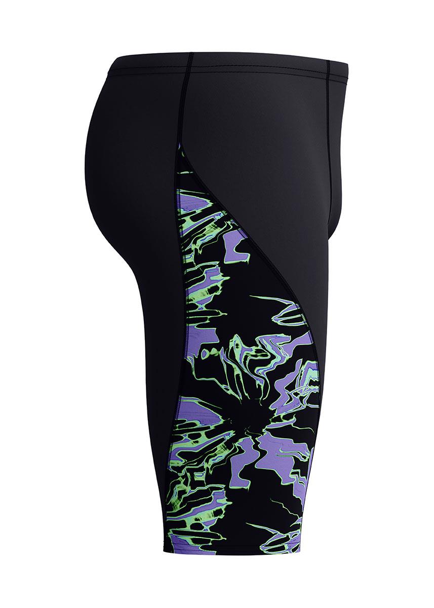 Speedo Printed Side Splice Jammers - Black-628963
