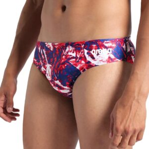 Arena Crackle Briefs - Navy / Red / Blue / White