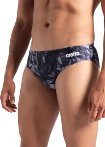 Arena Mens Crackle Briefs - Black