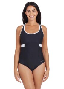 Zoggs Dakota Crossback Swimsuit - Navy / White