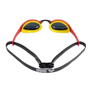 Arena Cobra Ultra Swipe Mirrored Goggles – Gold / Red