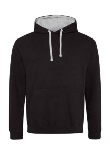 AWDis Varsity Hoodie - Black / Grey