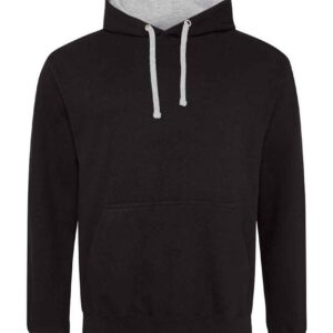 AWDis Varsity Hoodie - Black / Grey