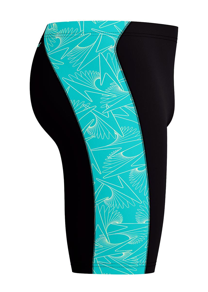 Speedo Mens Hyperboom Panel Jammer - Blue / Green-629812