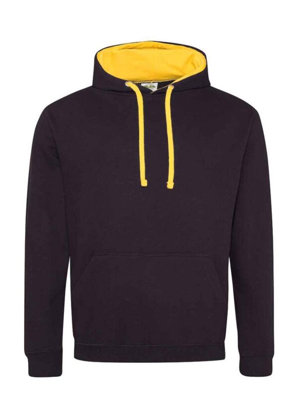 AWDis Varsity Hoodie - Jet Black / Gold-0