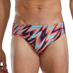 TYR Durafast Elite Disarray Brief - Orange / Multi