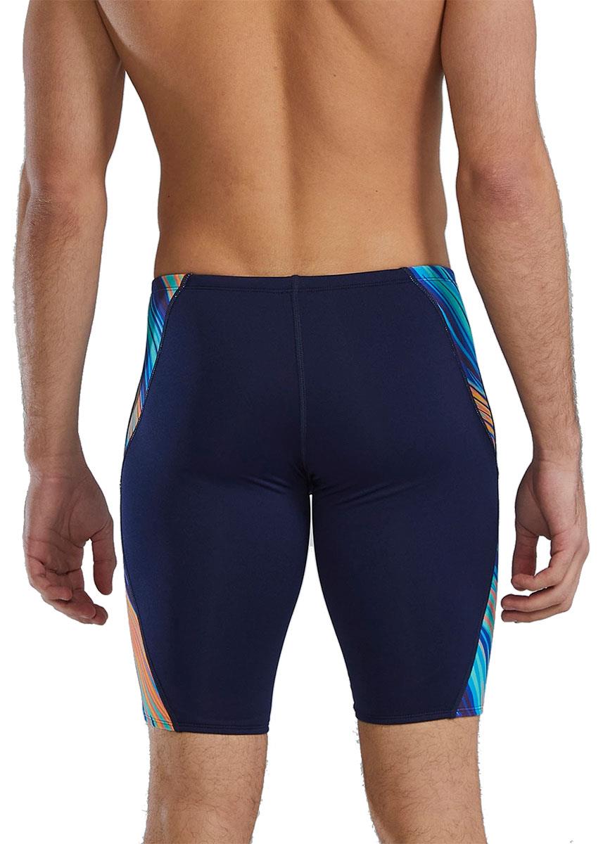 TYR Men's Durafast Elite Riptidal Jammer - Teal / Orange-630255