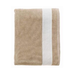 SOL'S Lagoon Beach Towel - Beige / White