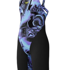 Speedo Fastskin Junior Endurance+ Max Openback Kneeskin - Lucent Glow / Black