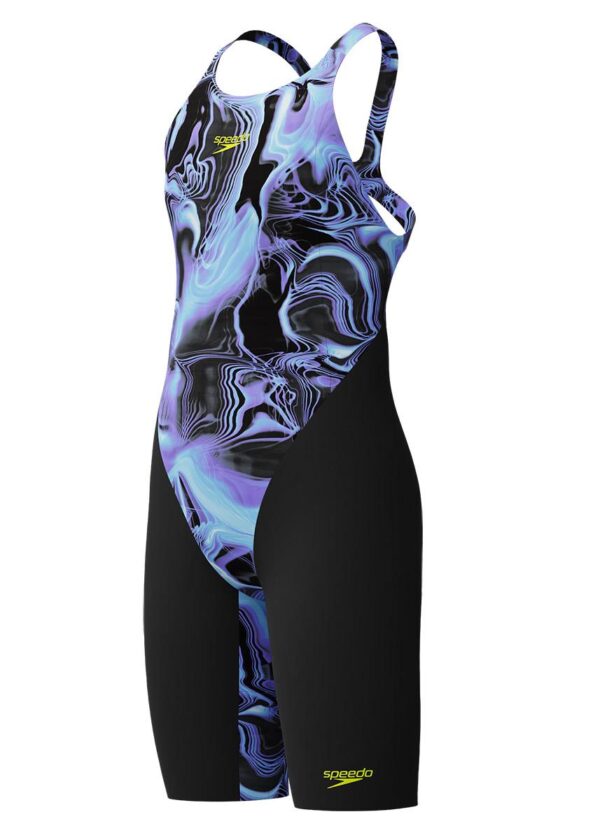 Speedo Fastskin Junior Endurance+ Max Openback Kneeskin - Lucent Glow / Black