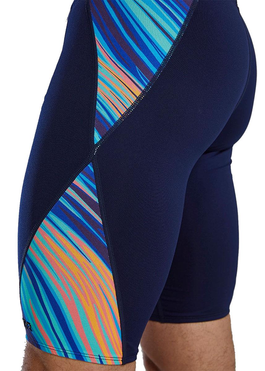 TYR Men's Durafast Elite Riptidal Jammer - Teal / Orange-630258