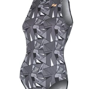 Zone3 Renew High Neck Openwater Swimsuit - Black / Grey