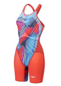 Speedo Fastskin LZR Pure Valor 2.0 Closedback Kneeskin - Red / Blue
