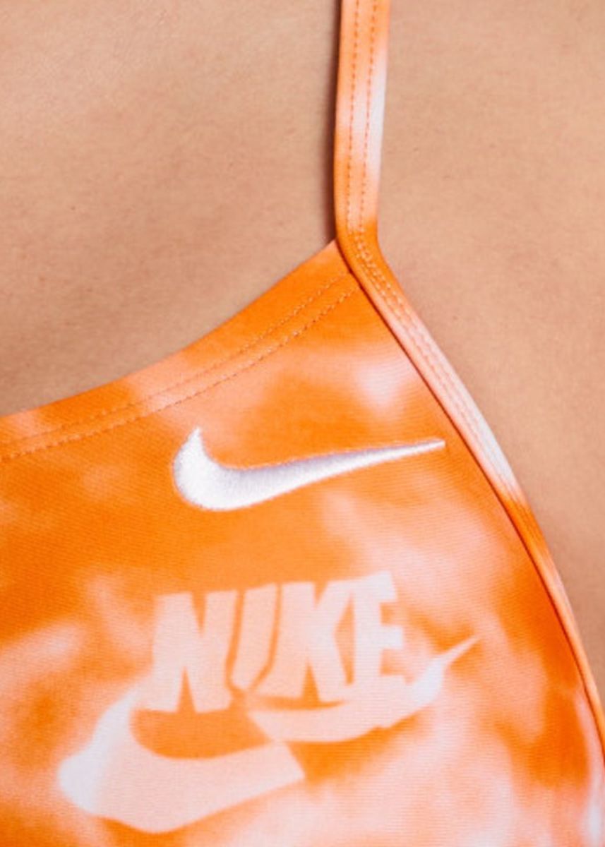 Nike Women's Hydrastrong Multi Print Cutout Swimsuit - Bright Ceramic-632197
