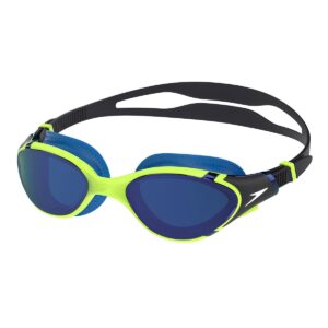 Speedo Biofuse 2.0 Mirrored Goggles - Electric Lime / Cobalt / Iris Mirror