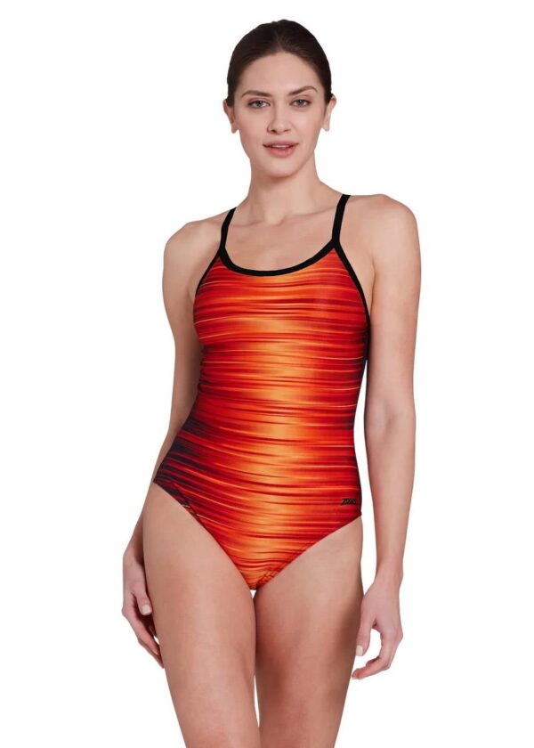 Zoggs Pipeline Orange Strikeback Swimsuit