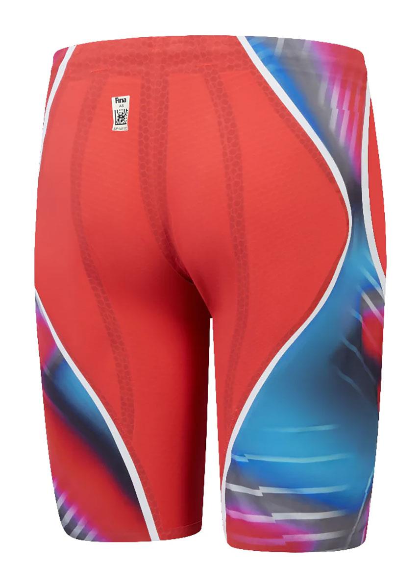 Speedo Fastskin LZR Pure Intent 2.0 High Waisted Jammer - Red / Blue / Snow-630299